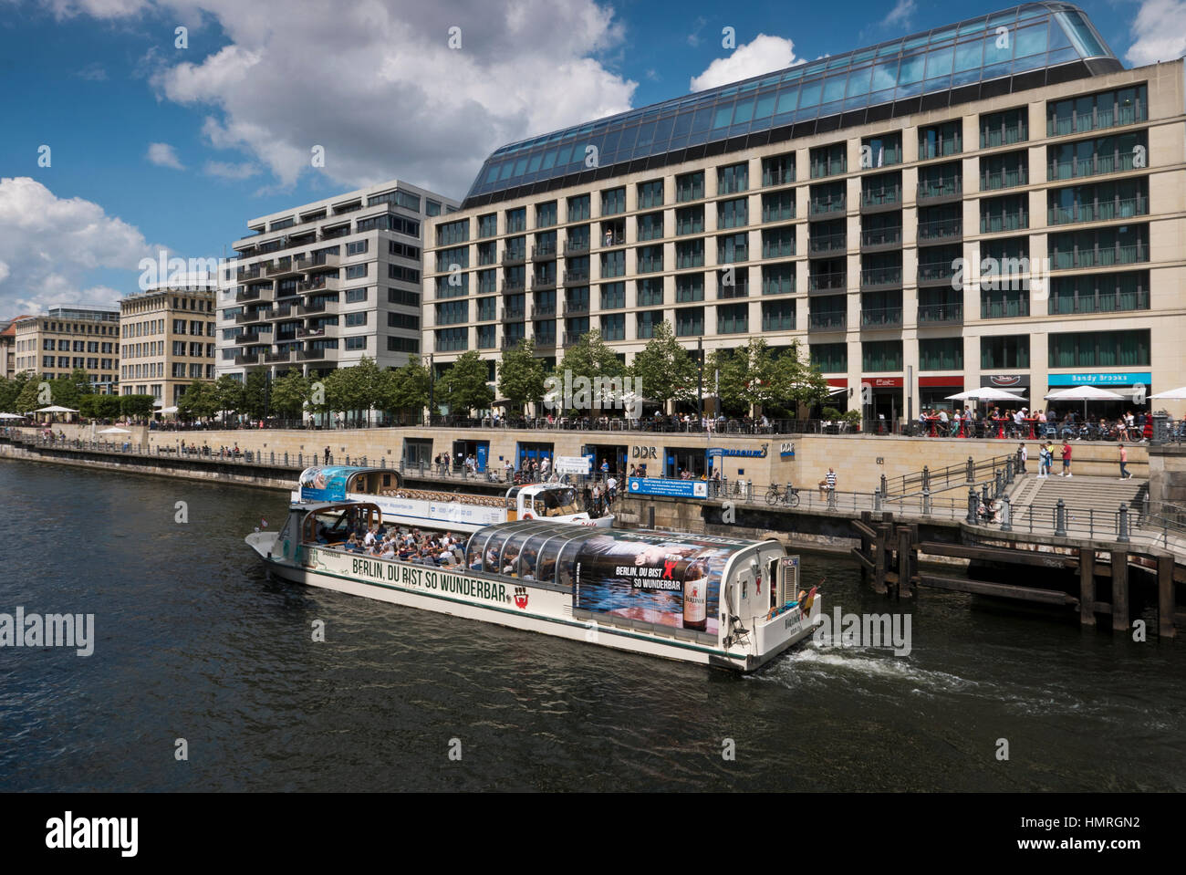 Scenic view by the river bank, Berlin, Germany Stock Photo - Alamy