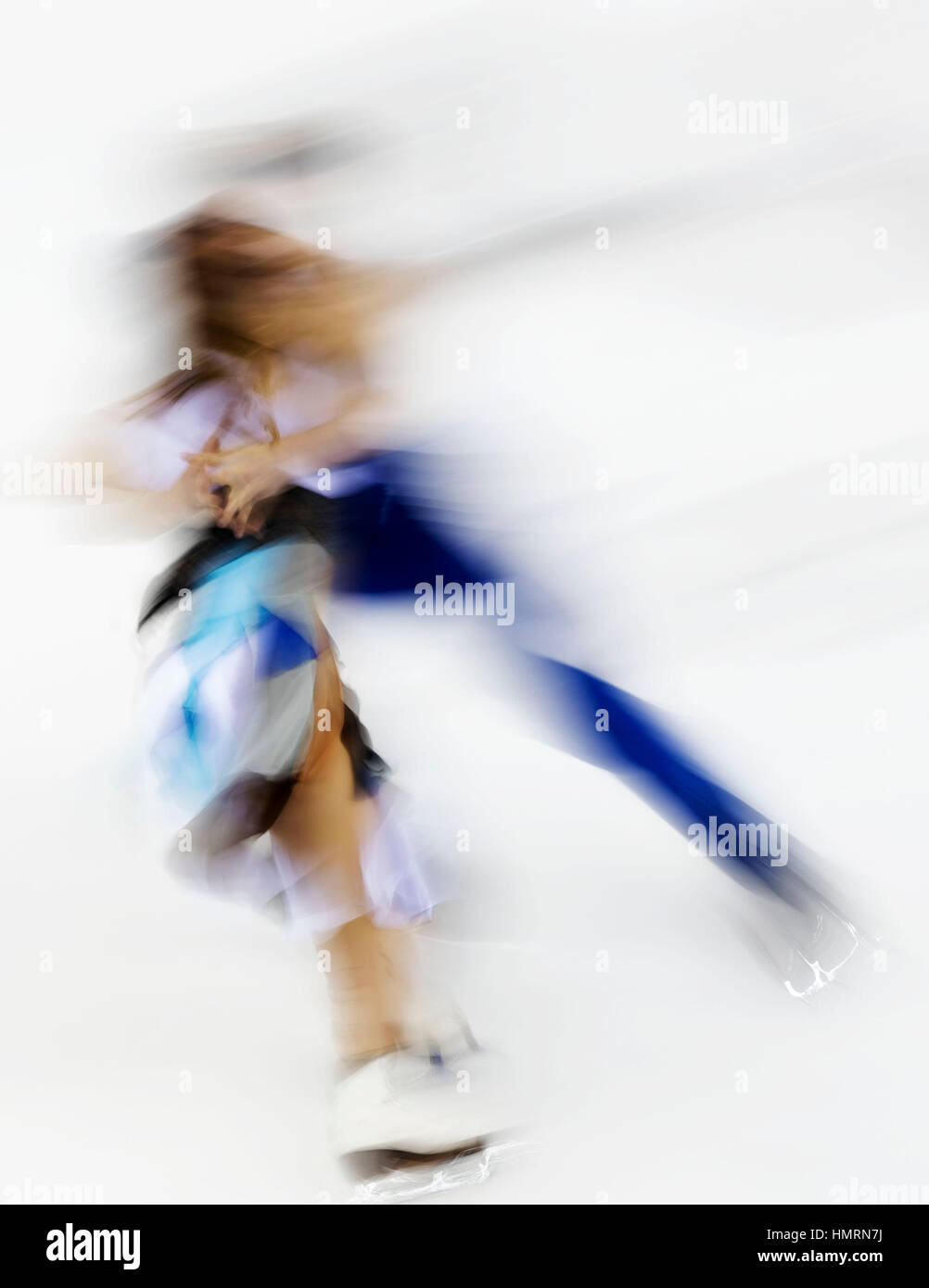 Almaty, Kazakhstan. 4th Feb, 2017. Mathilde Harold/Mael Demougeot of France perform during Ice Free Dance of Figure Skating at the 28th Winter Universiade in Almaty, Kazakhstan. Credit: Fei Maohua/Xinhua/Alamy Live News Stock Photo