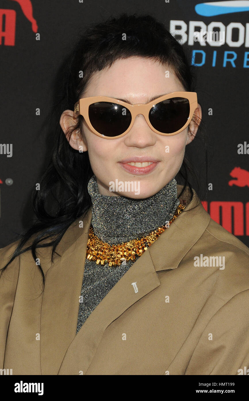 Beverly Hills, CA, USA. 7th Feb, 2015. 7 February 2015 - Beverly Hills, California - Grimes, Claire Boucher. Roc Nation Annual Pre-Grammy Brunch 2015 held at a Private Residence. Photo Credit: Byron Purvis/AdMedia Credit: Byron Purvis/AdMedia/ZUMA Wire/Alamy Live News Stock Photo