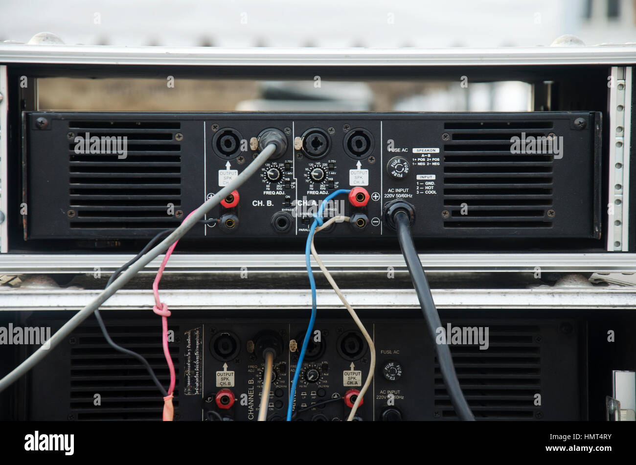 Audio and video cable with electrical connectors jack connected to