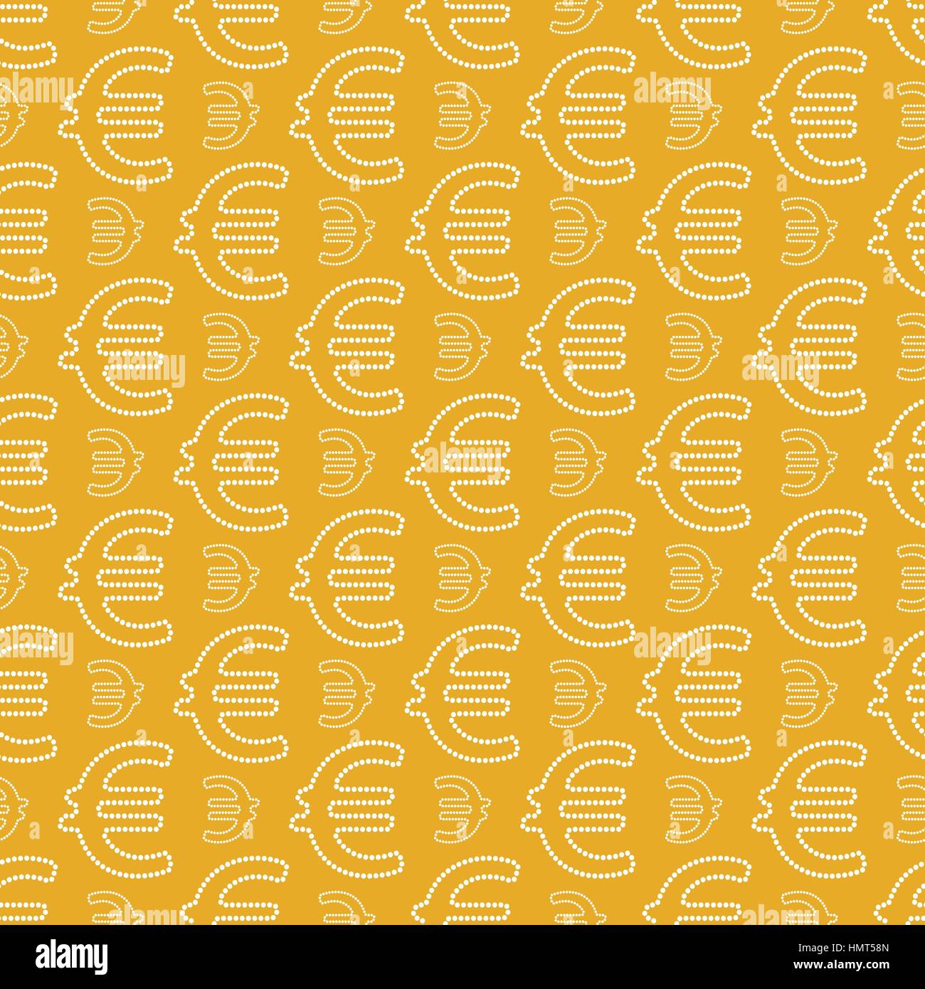 Seamless pattern. Stylish point texture with repeating euro sign ...
