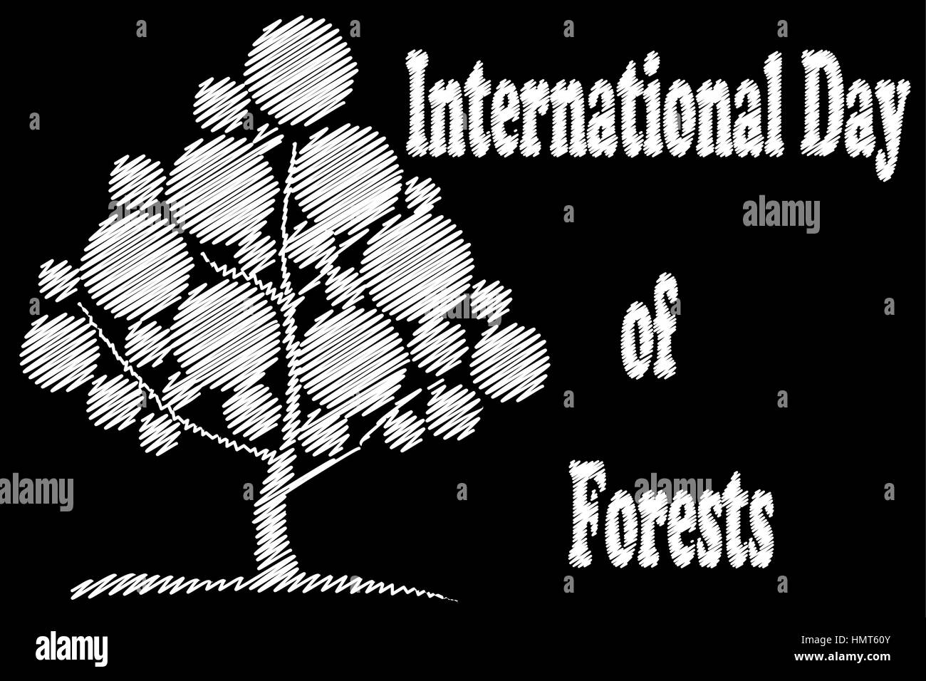 Oak tree forests Stock Vector Images - Alamy