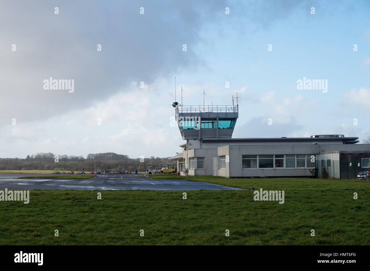 Lannion airport, Brittany, France Stock Photo