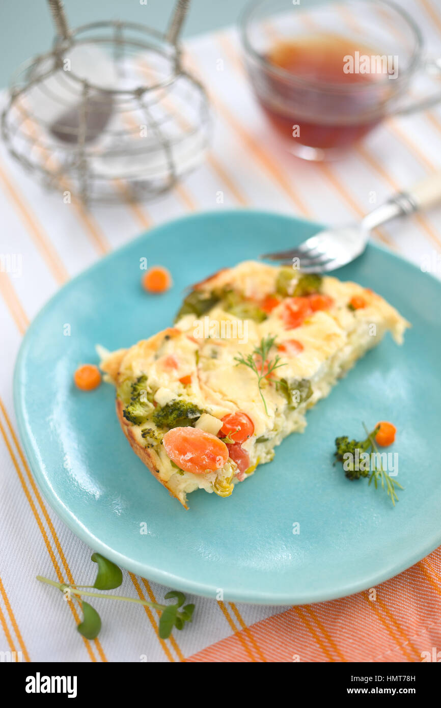 CREAM CHEESE VEGETABLE CASSEROLE Stock Photo Alamy