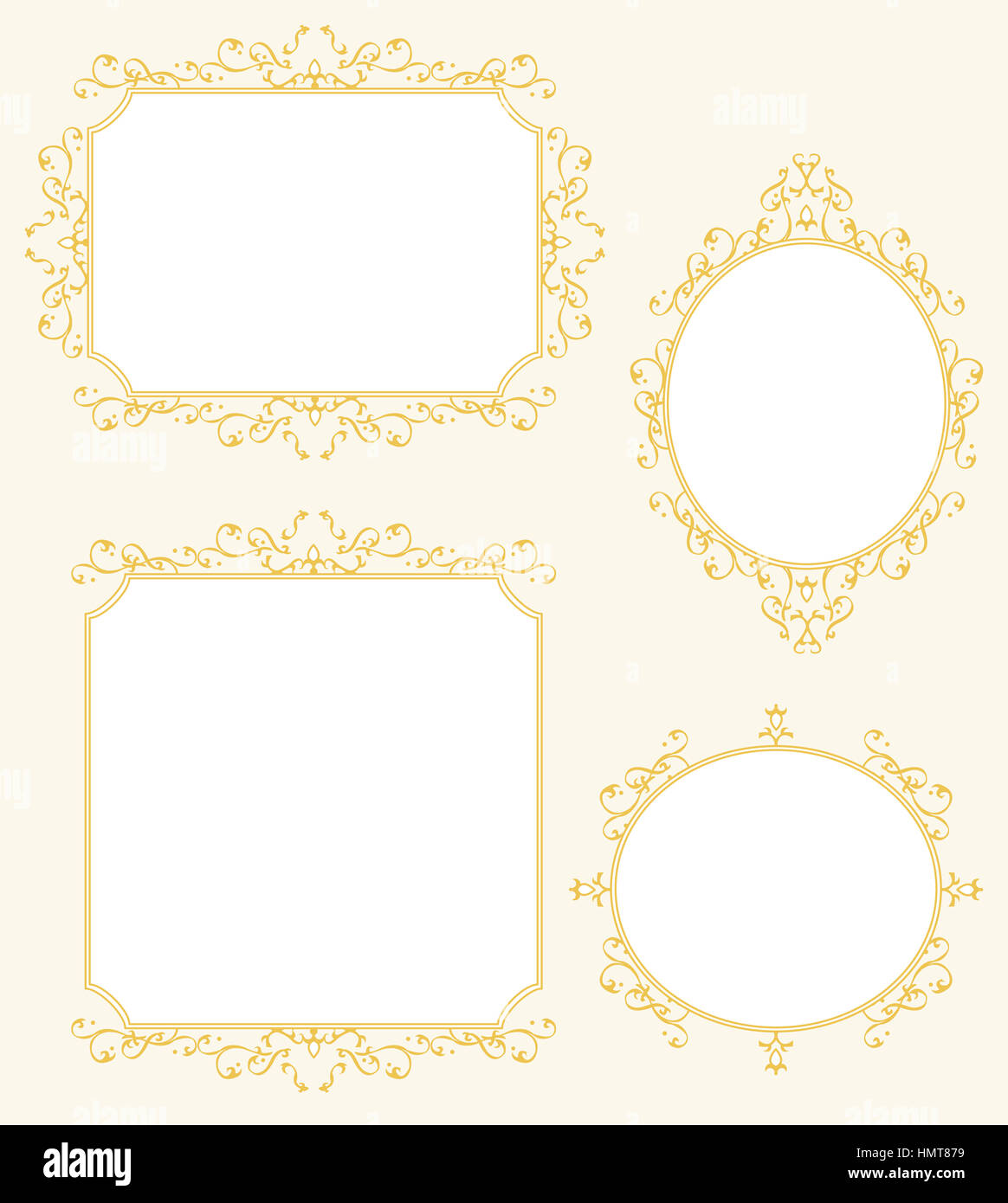 Gold old frame oval hi-res stock photography and images - Alamy