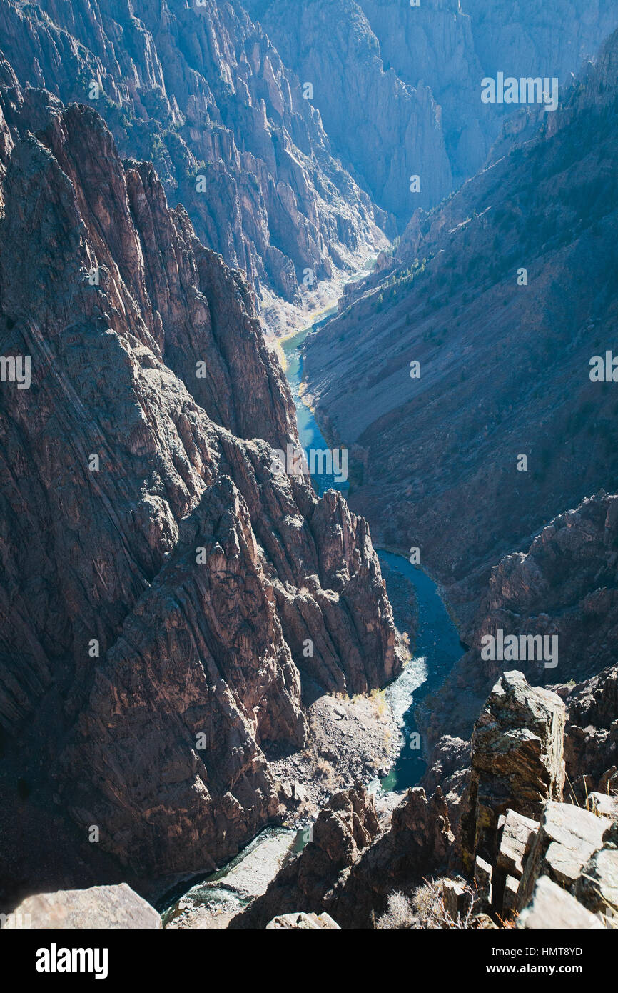 Black Canyon of Gunnison, Pulpit Rock Stock Photo