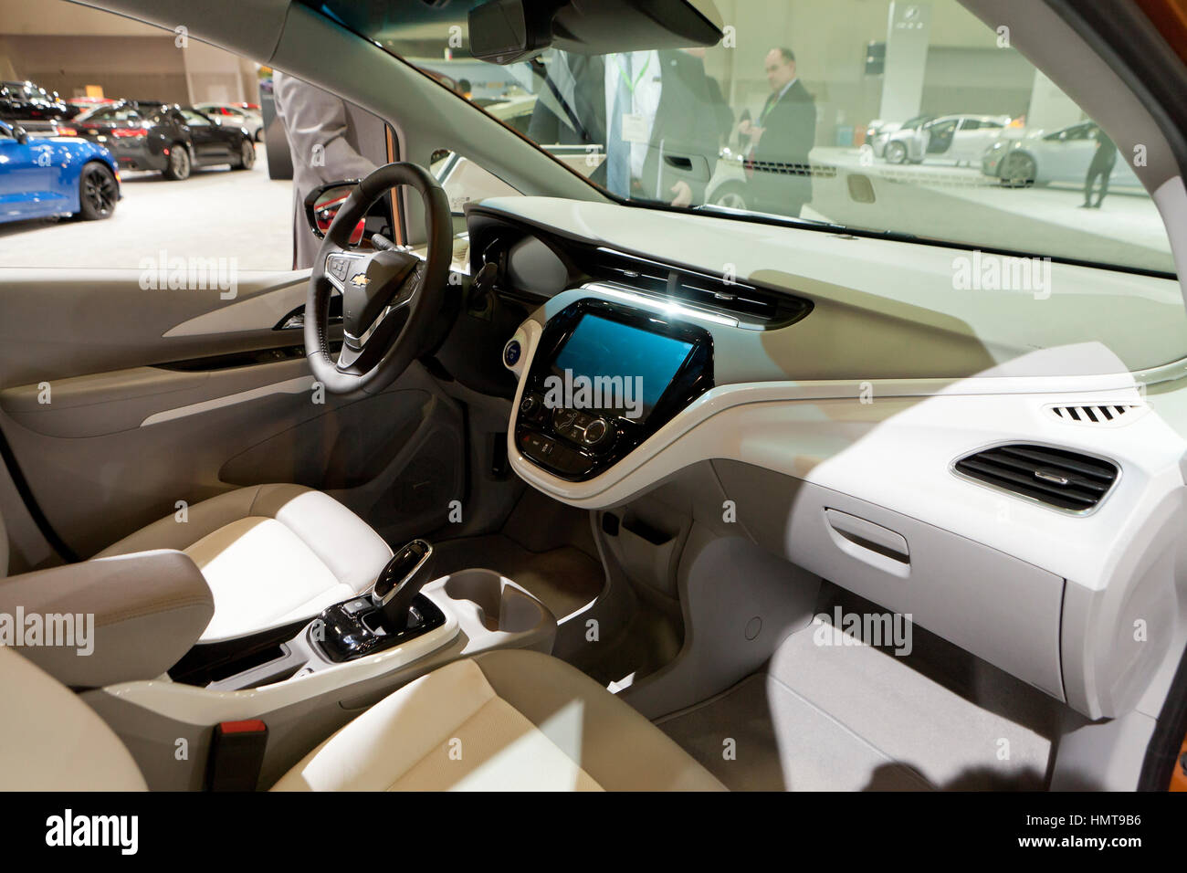 Interior view of 2017 Chevy Bolt EV - USA Stock Photo - Alamy