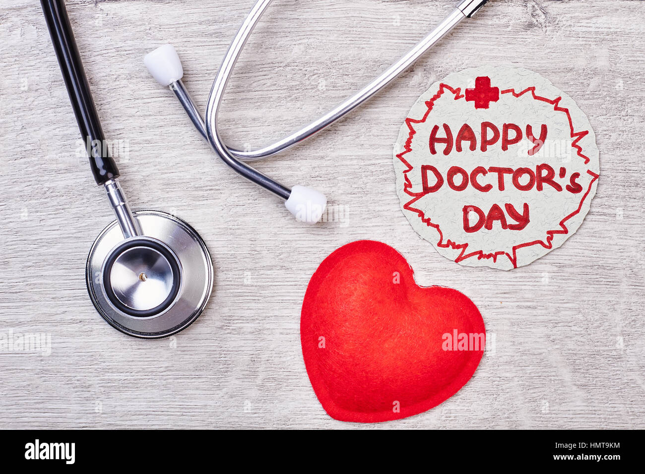 Happy Doctor's Day greeting paper Stock Photo - Alamy