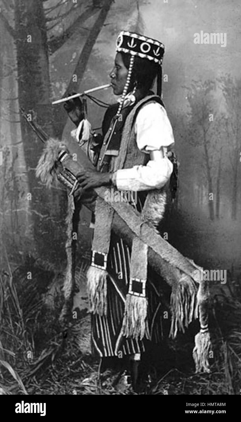 Native American Flute Player High Resolution Stock Photography and