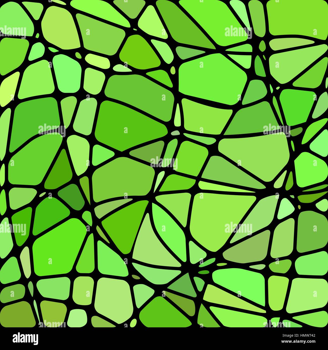 abstract vector stained-glass mosaic background - bright green Stock ...