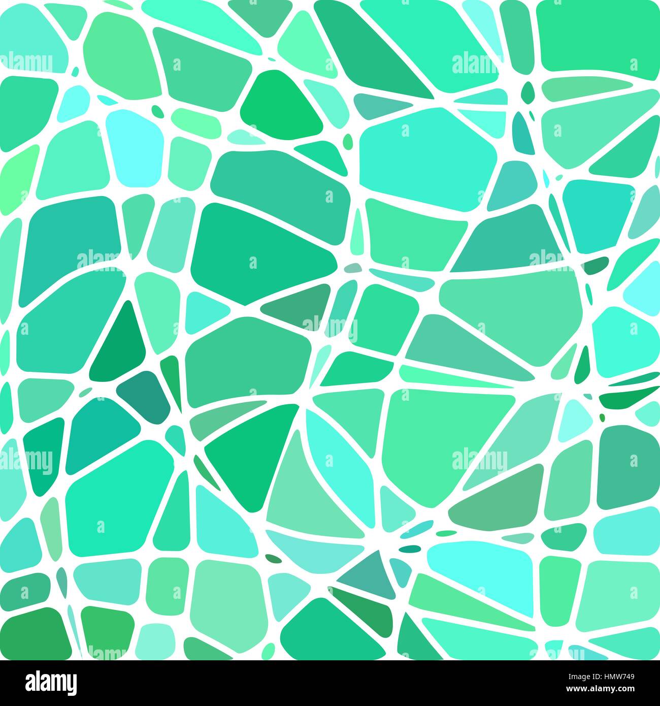 abstract vector stained-glass mosaic background - teal and blue Stock ...