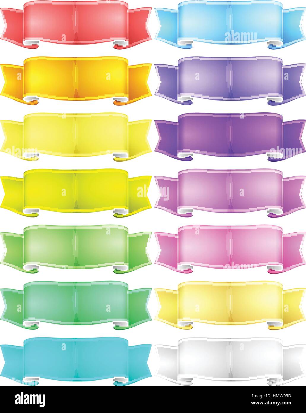 vector ribbons set Stock Vector Image & Art - Alamy