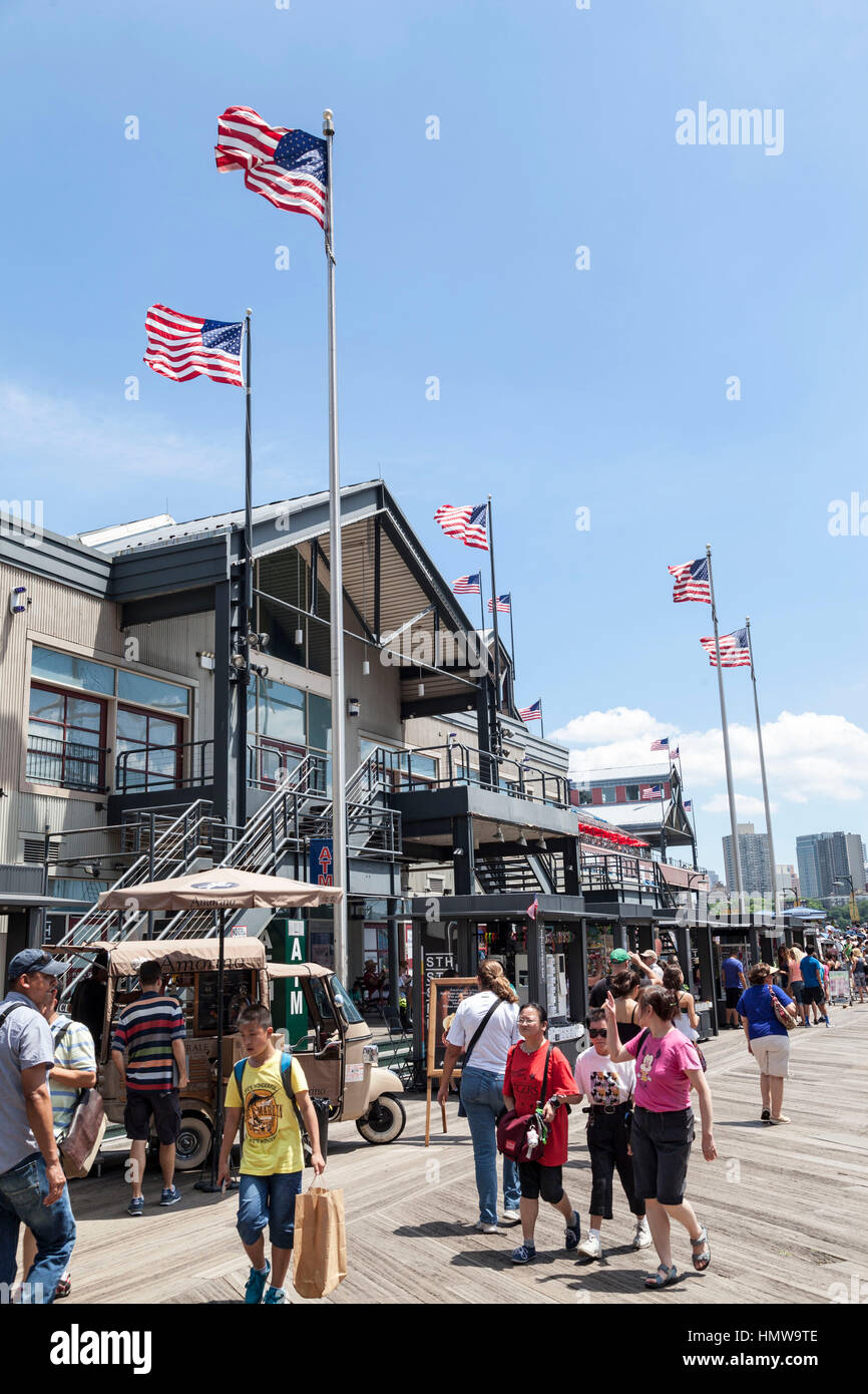 Pier 17 New York City Stock Photo Alamy