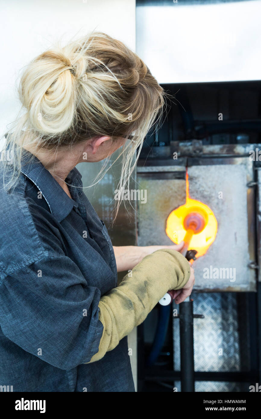 Glass blowing in hundested denmark hi-res stock photography and images -  Alamy