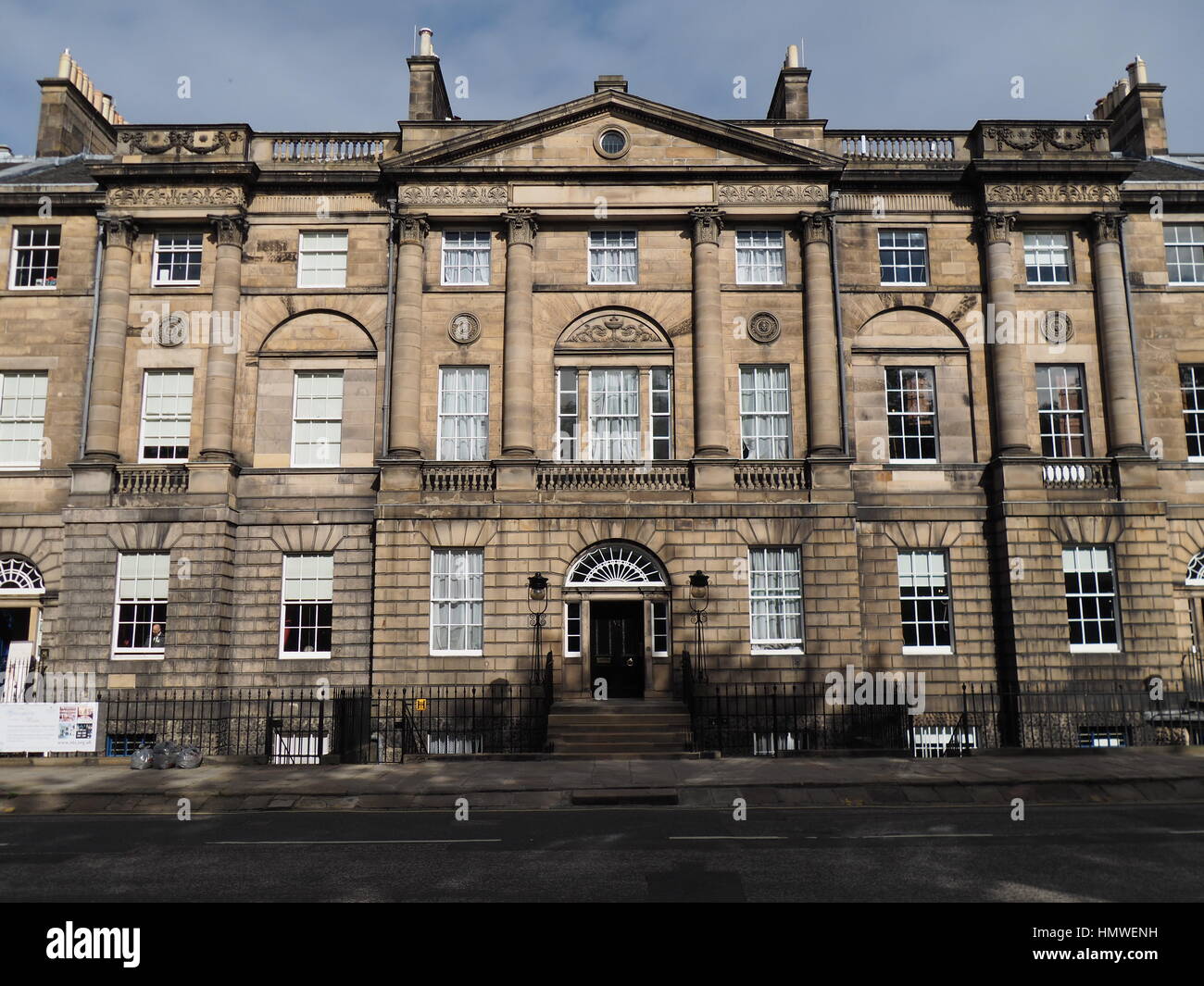 Charlotte Square, Edinburgh, with Bute House Stock Photo Alamy