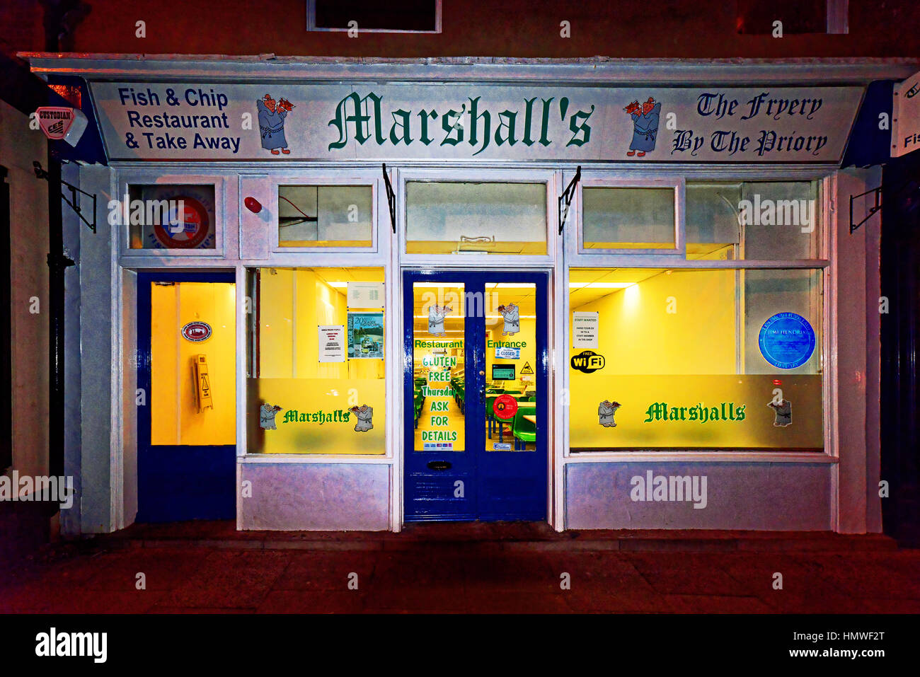 Marshalls Fish and Chip shop Tynemouth North Tyneside Stock Photo Alamy