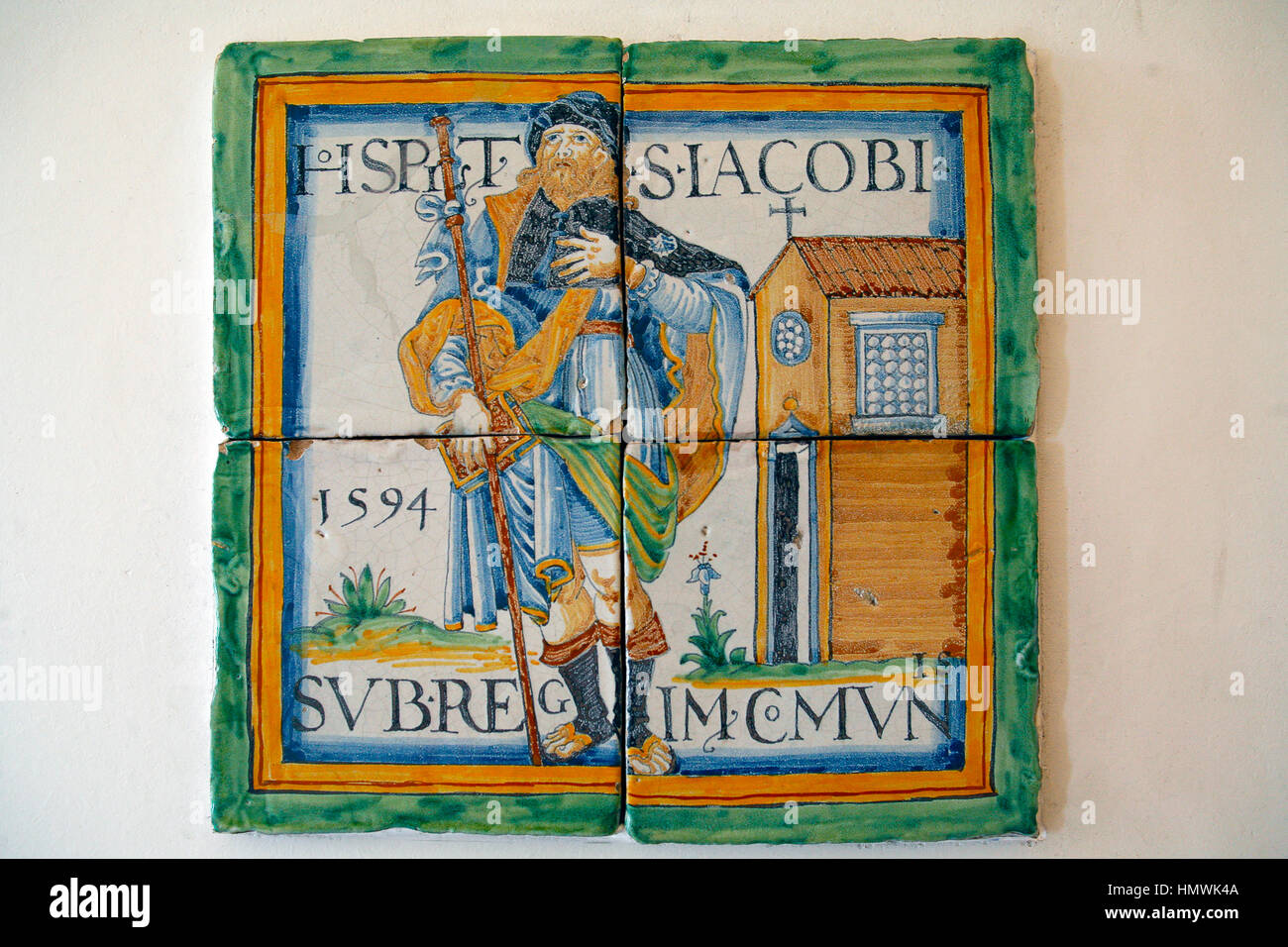 Italy Umbria Deruta Ceramics Museum devotional plaques Ex Voto Stock