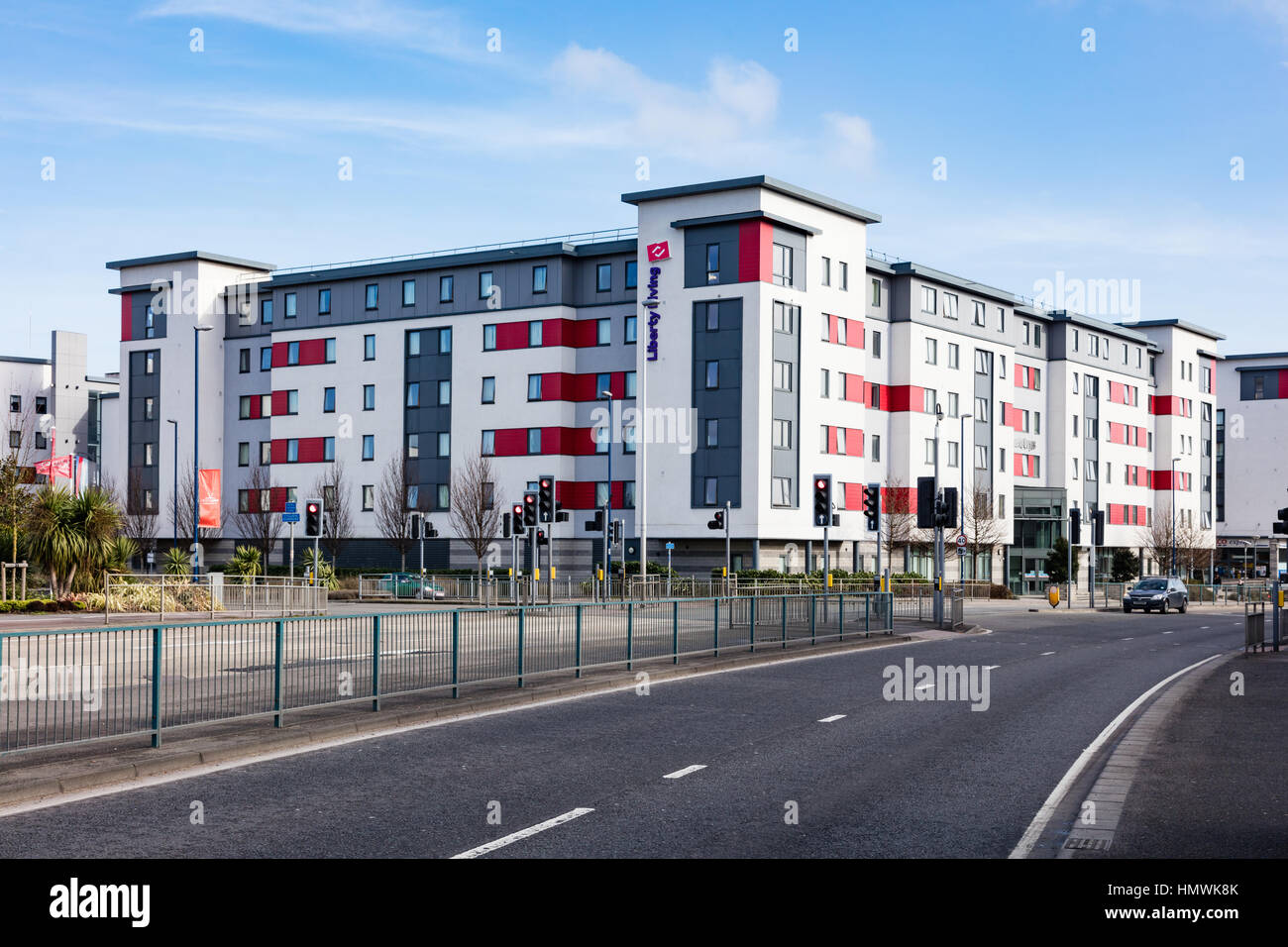 Modern housing development in Gillingham on Victory Pier and Liberty