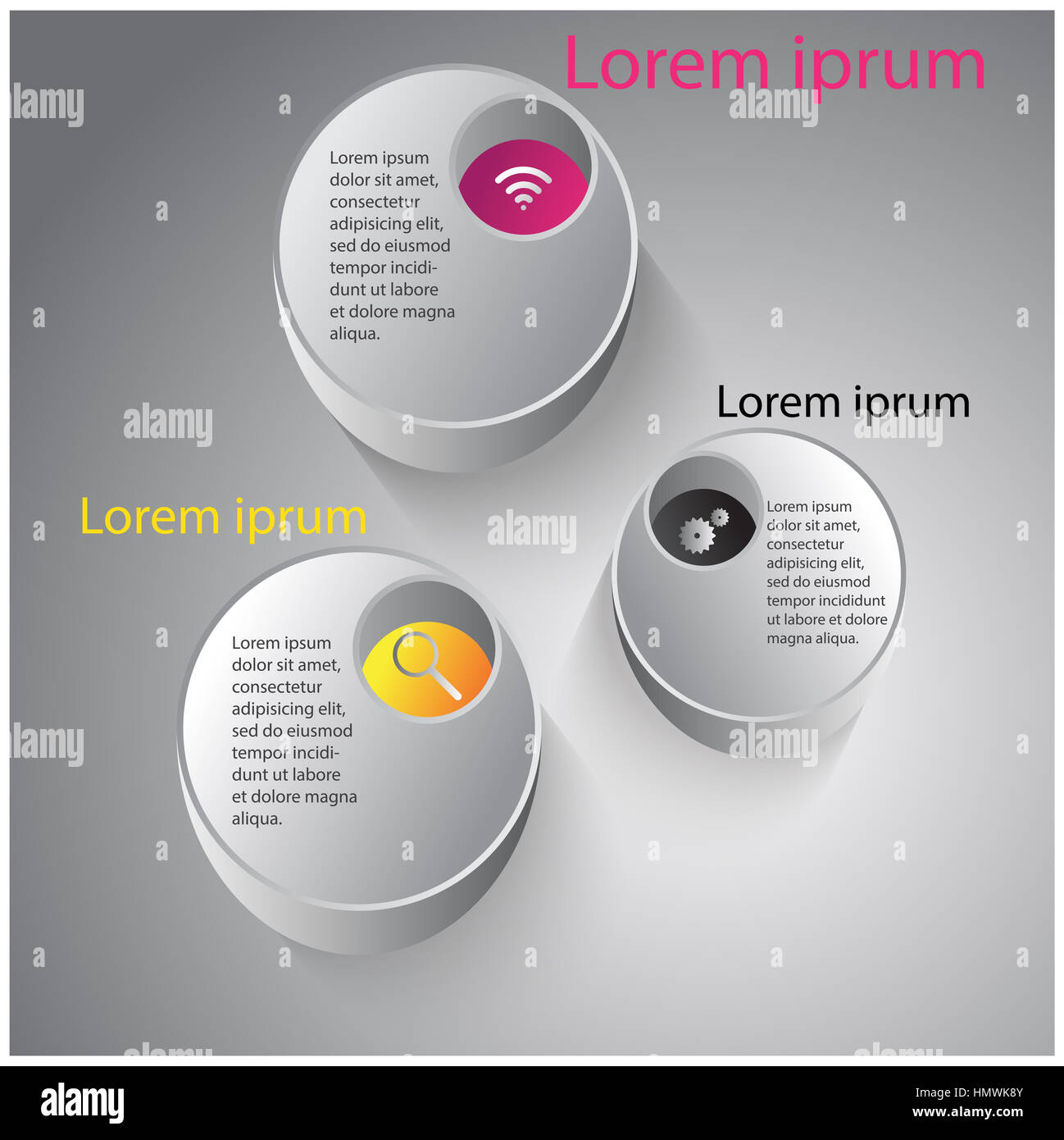 Abstract 3D digital illustration Infographic. Vector illustration can ...