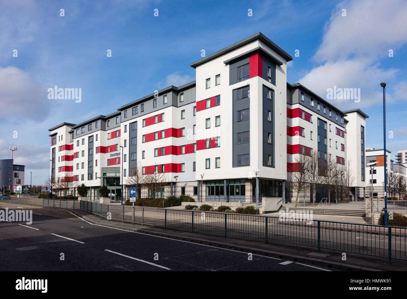 Modern housing development in Gillingham on Victory Pier and Liberty Quay,Kent, Uk Stock Photo