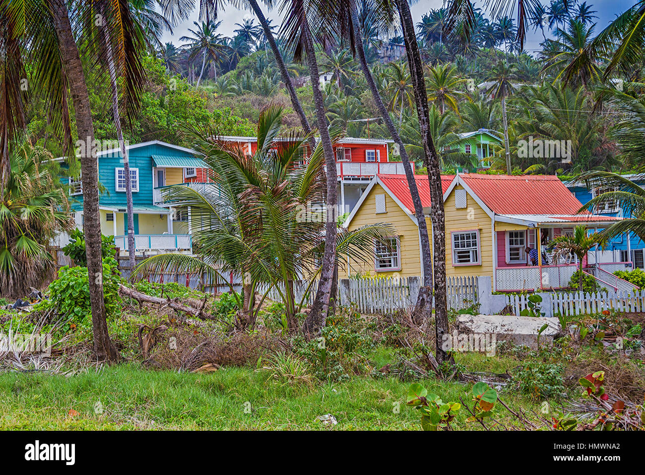 Village among trees hi-res stock photography and images - Alamy