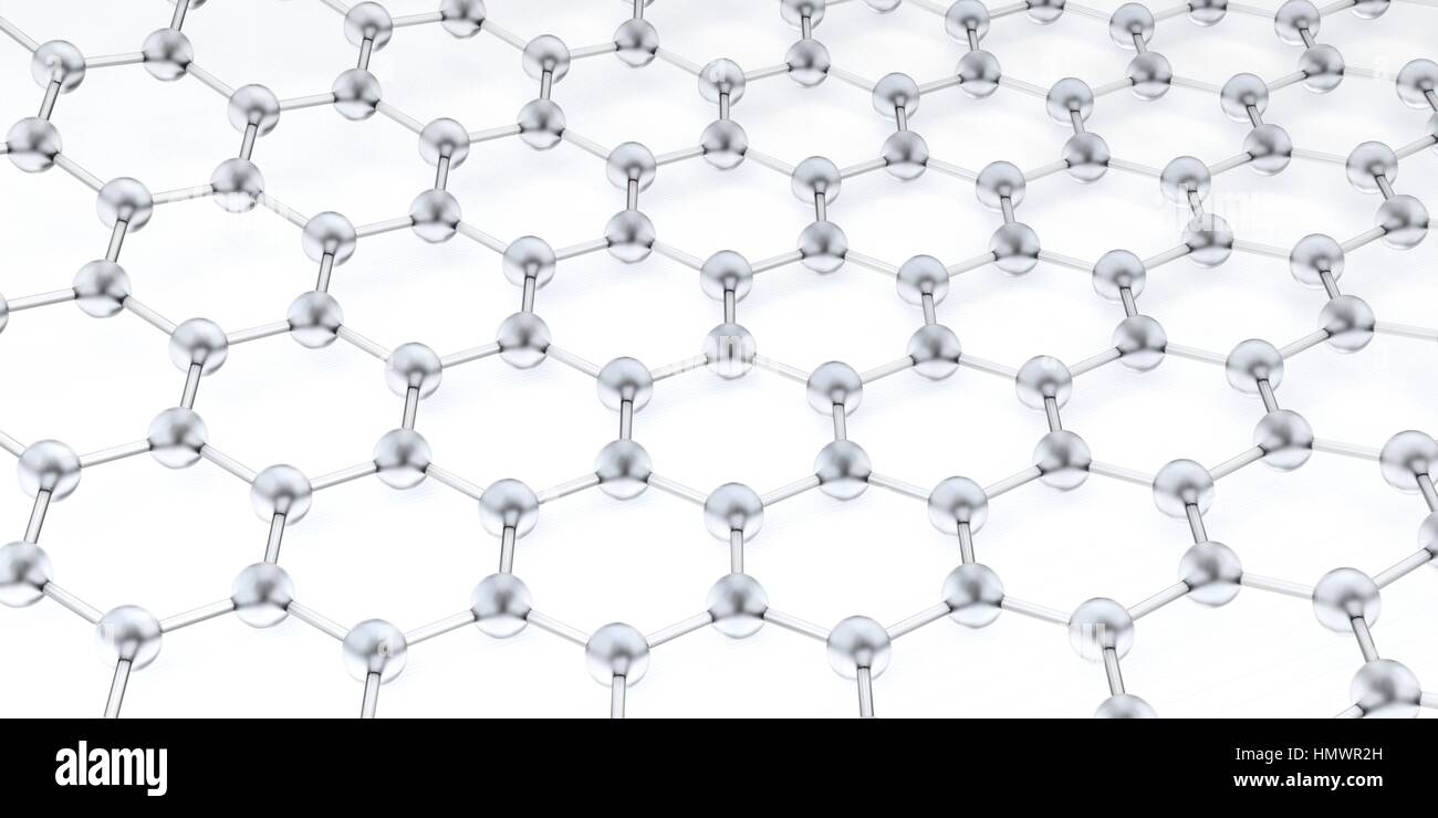 Molecules connected on white background. 3d illustration Stock Photo ...