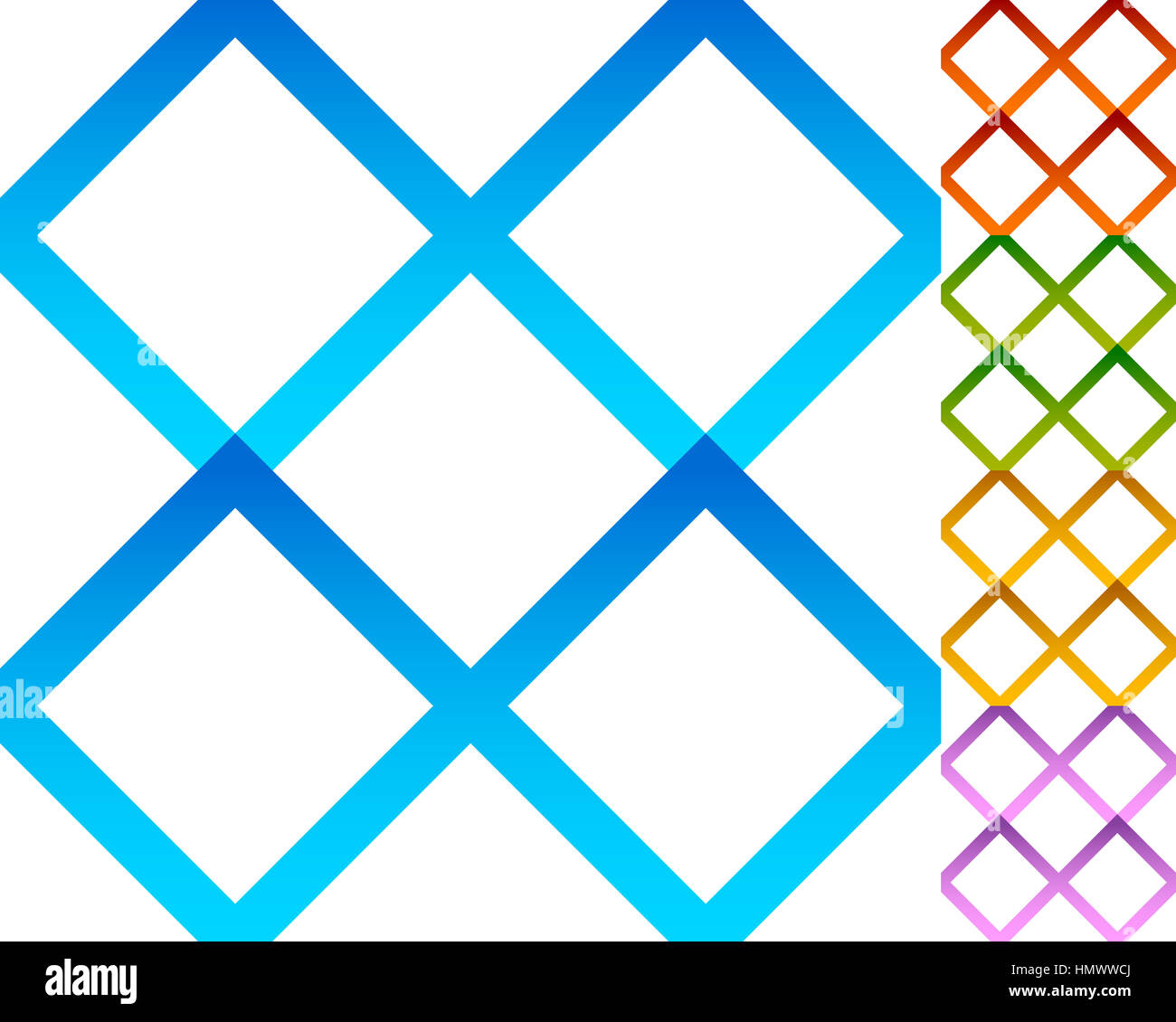 Set of repeatable square patterns in 5 distinct colors Stock Photo - Alamy