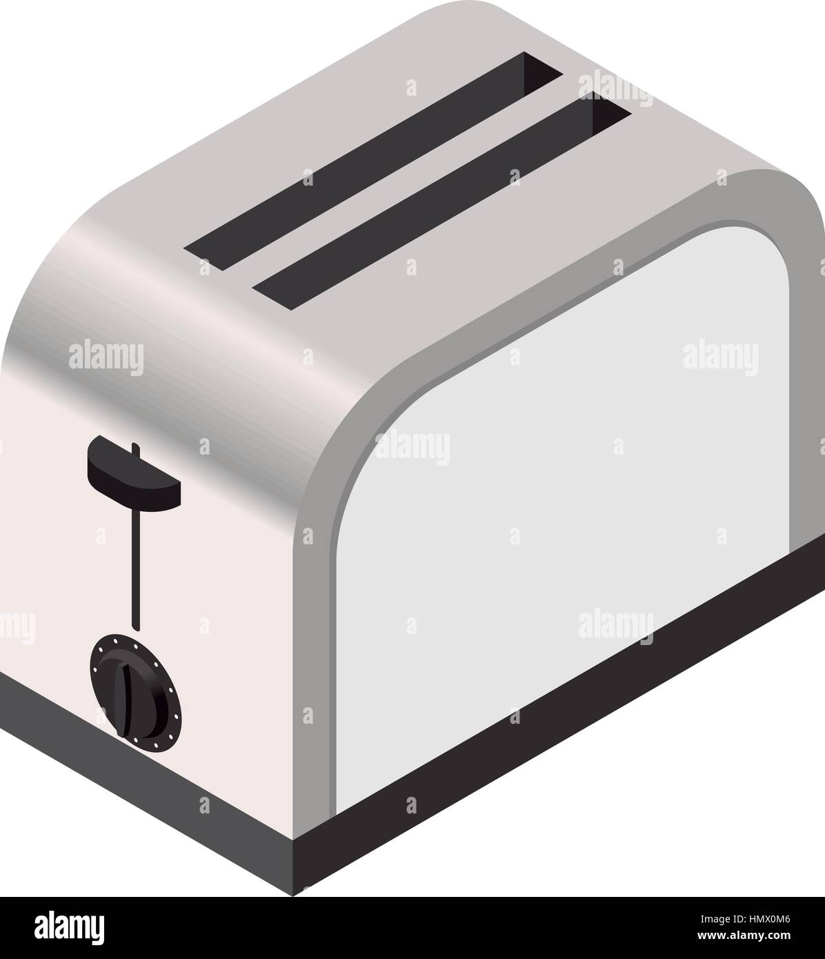 Vector image of the Isometric icon of a toaster Stock Vector