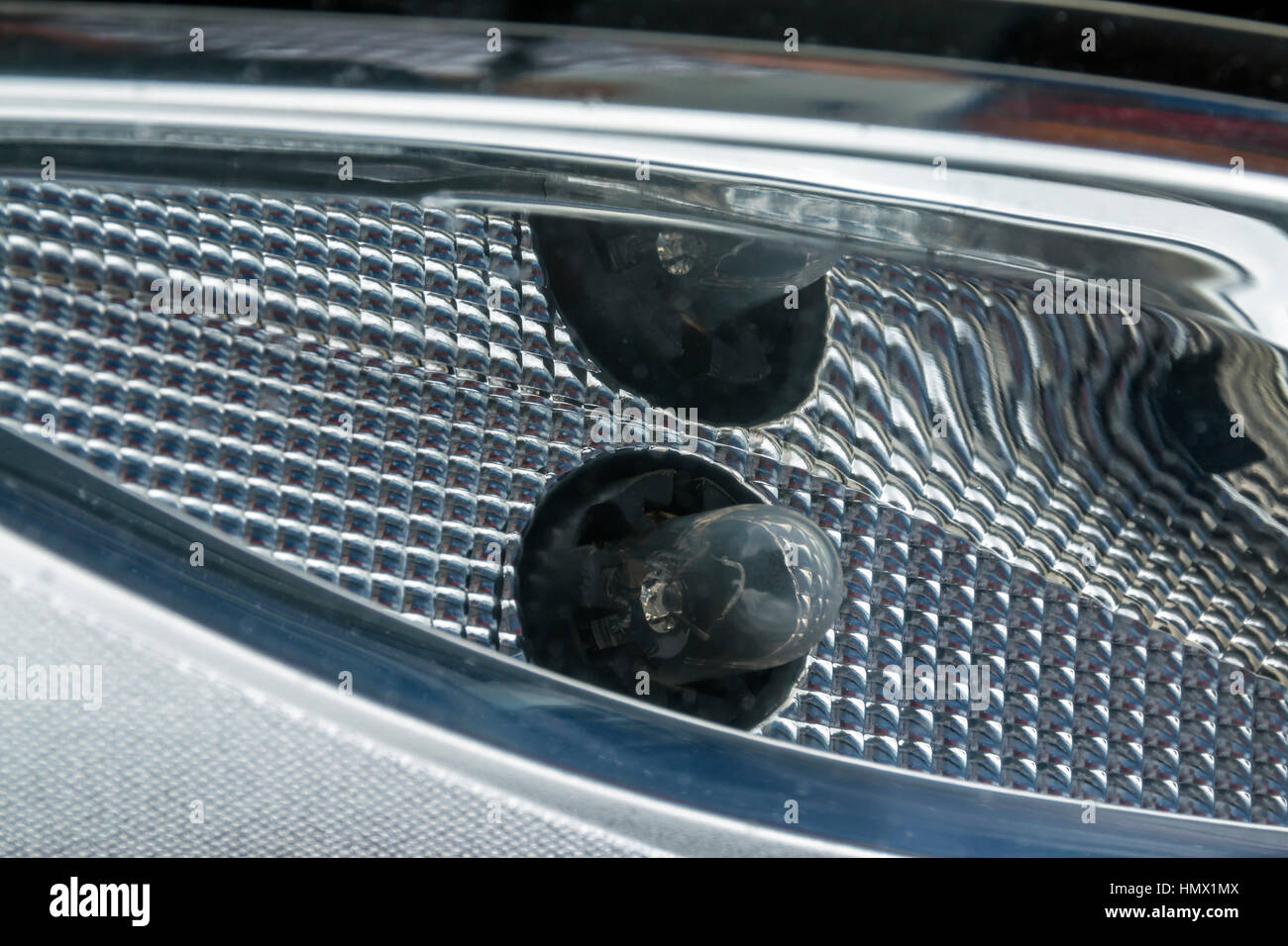 Headlamp Texture Ridges Extreme close up of patterns reflections blurs and textures of vehicle ...