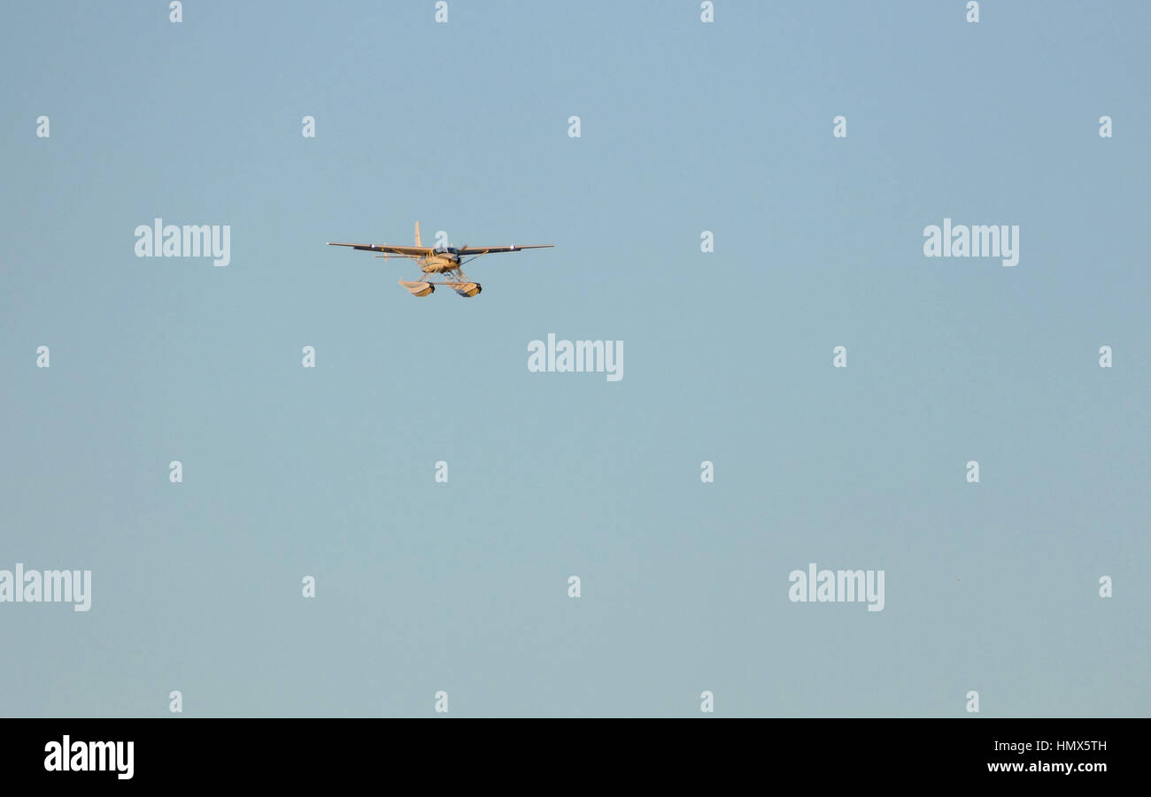 New York, United States. September 22nd 2016 Seaplane landing on East