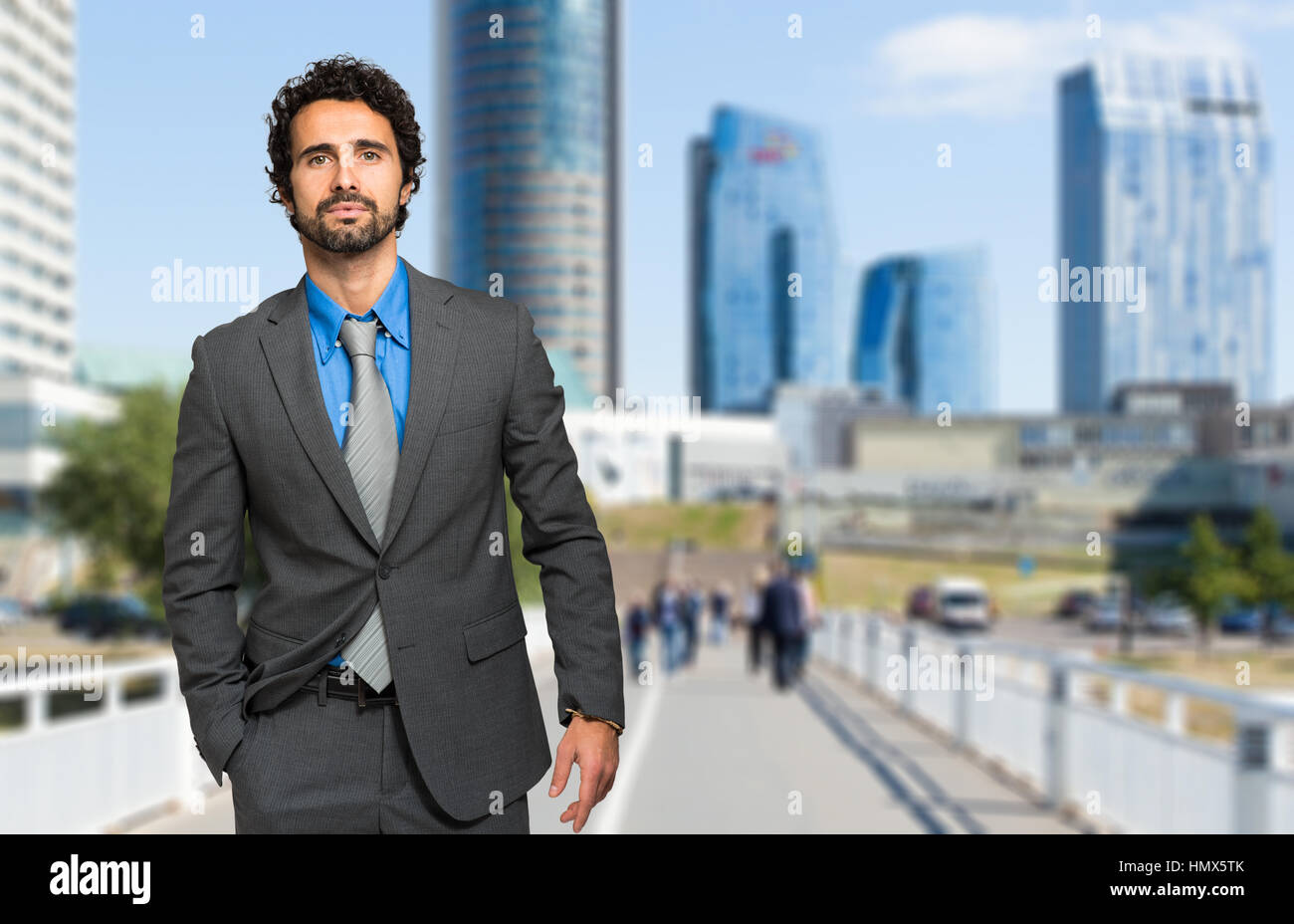 Male manager walking outdoor Stock Photo Alamy
