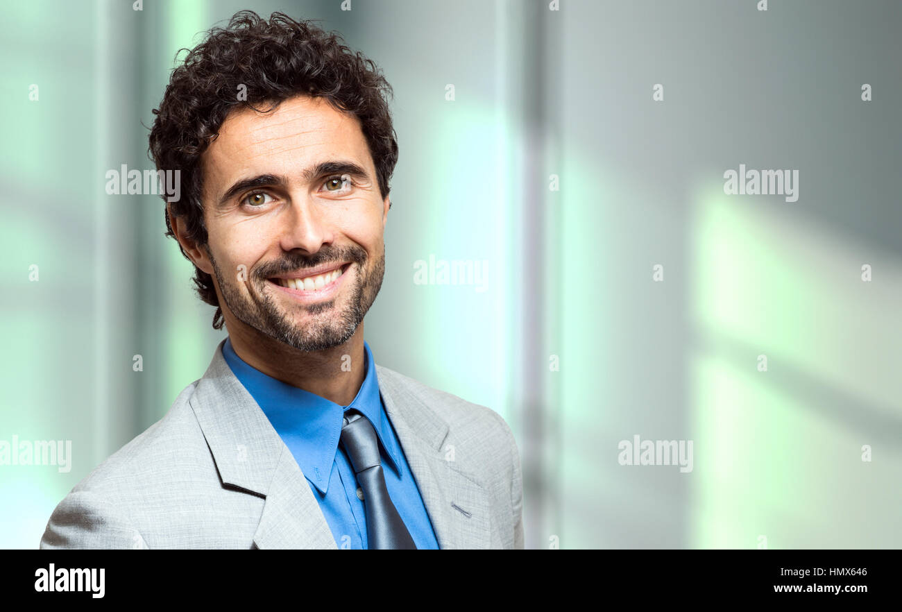 Portrait of an handsome businessman Stock Photo - Alamy