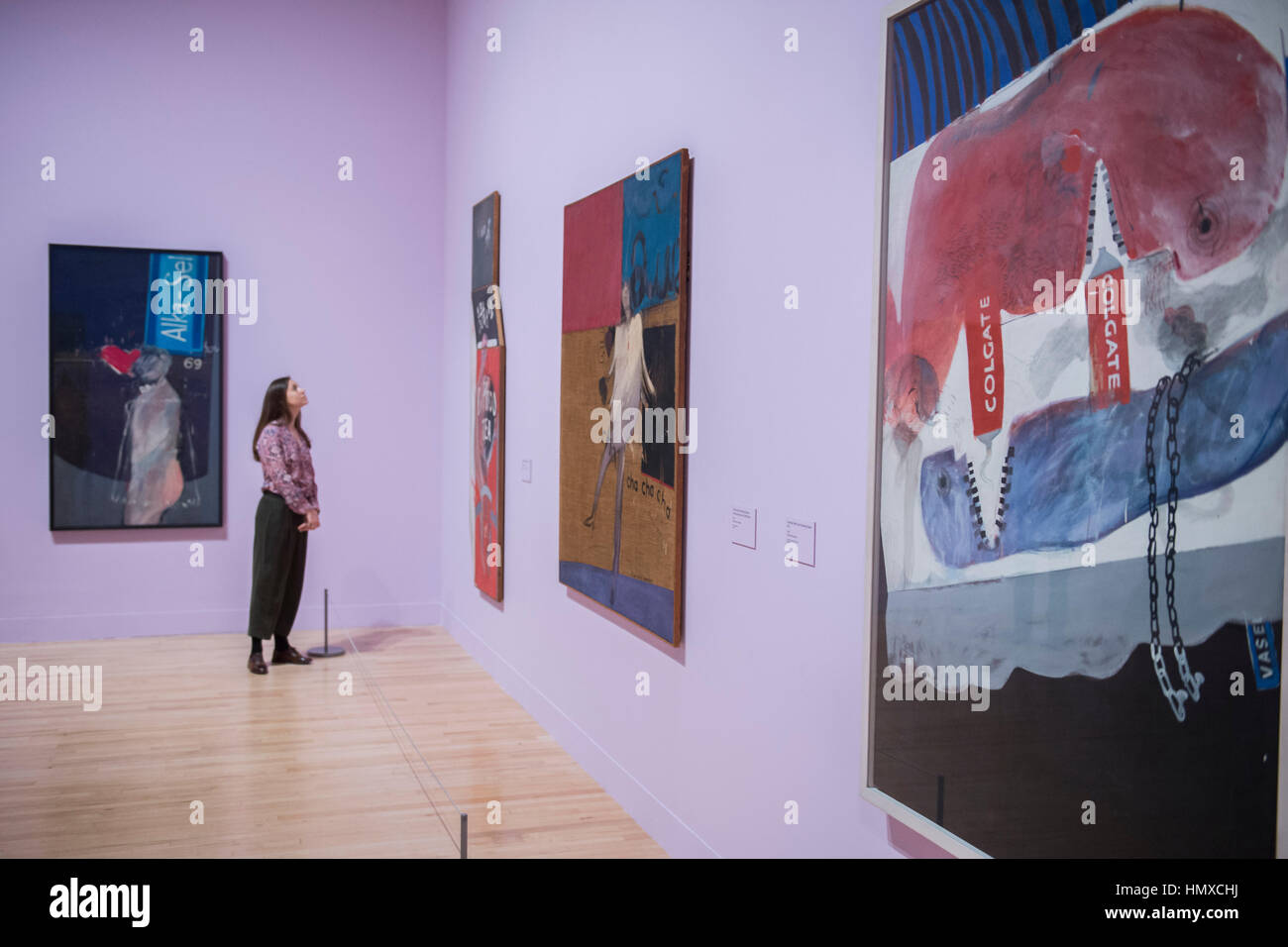 Tate Britain, London, UK. 6th Feb, 2017. Cleaning Teeth, Early Evening