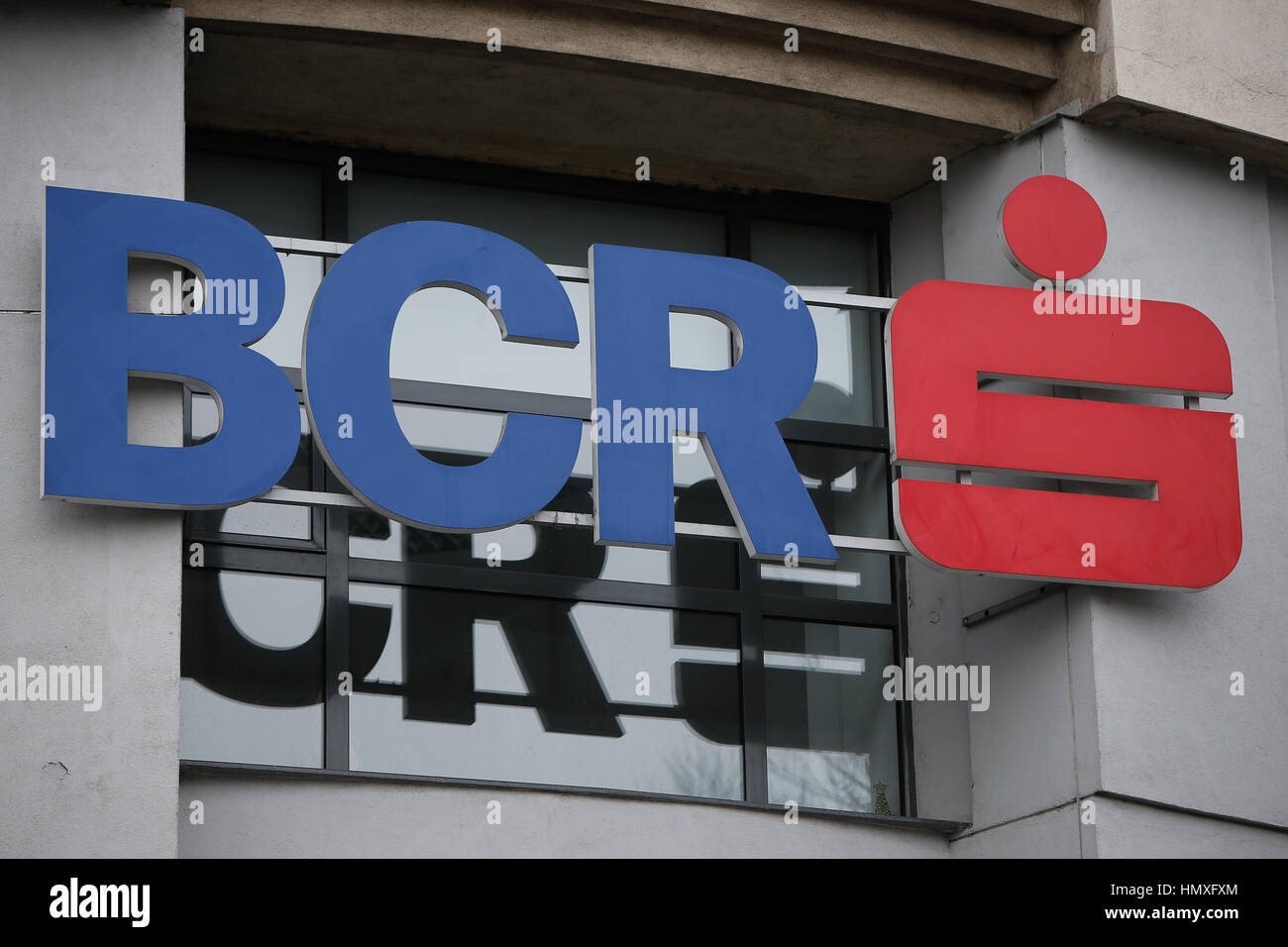 Bucharest, Romania. 06th Feb, 2017. A branch of financial services provider BCR bank is seen on 6 February, 2017. Credit: Willem Arriens/Alamy Live News Stock Photo