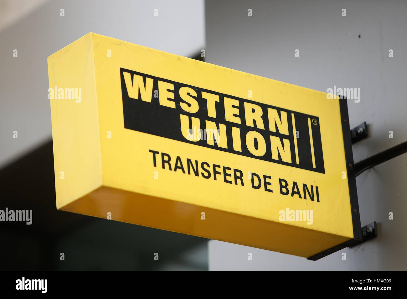 Bucharest, Romania. 06th Feb, 2017. A branch of Western Union financial  services is seen on 6 February, 2017. Credit: Willem Arriens/Alamy Live  News Stock Photo - Alamy