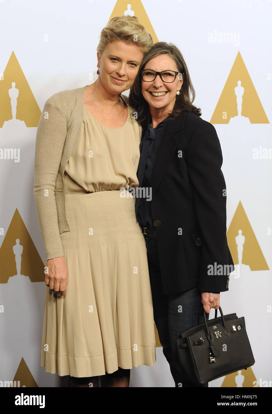 Beverly Hills, California, USA. 6th Feb, 2017. Jenno Topping and Donna Gigliotti arrives for the 2017 Oscar Nominee Luncheon at the Beverly Hilton Hotel. Credit: Lisa O'Connor/ZUMA Wire/Alamy Live News Stock Photo