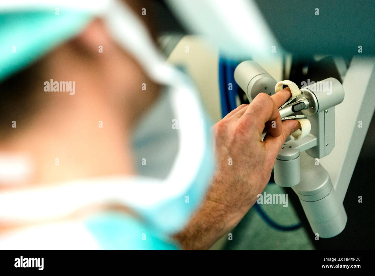 Hradec Kralove, Czech Republic. 07th Feb, 2017. The da Vinci Surgical