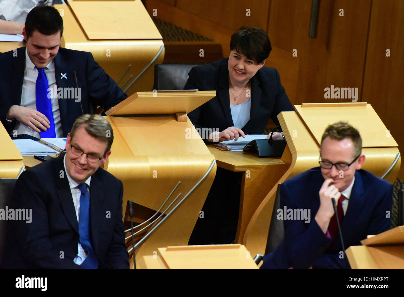 Edinburgh Uk 7th Feb 2017 Scottish Conservative Leader Ruth