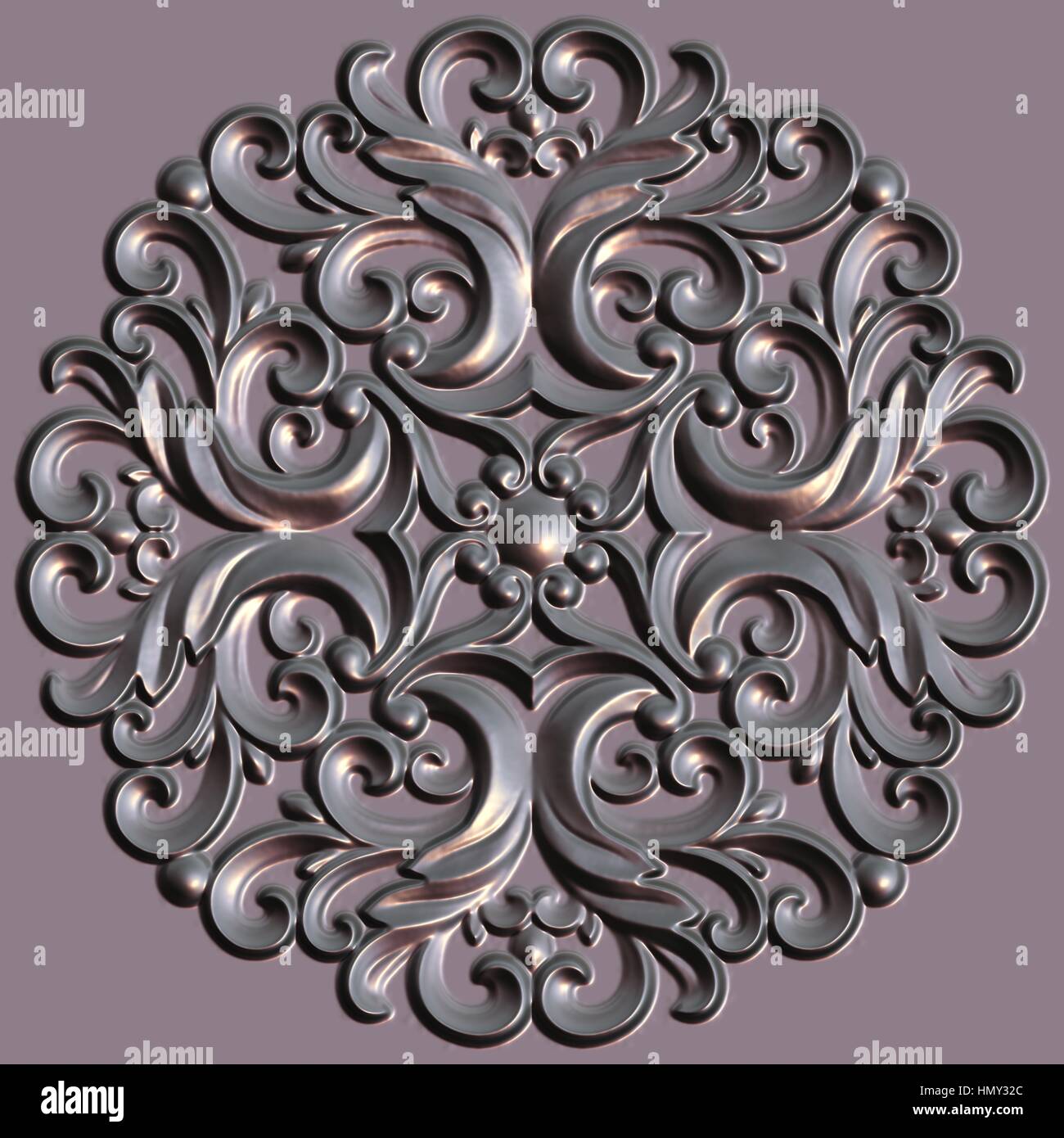 3d swirl floral luxury background decorative ornament Stock Photo Alamy