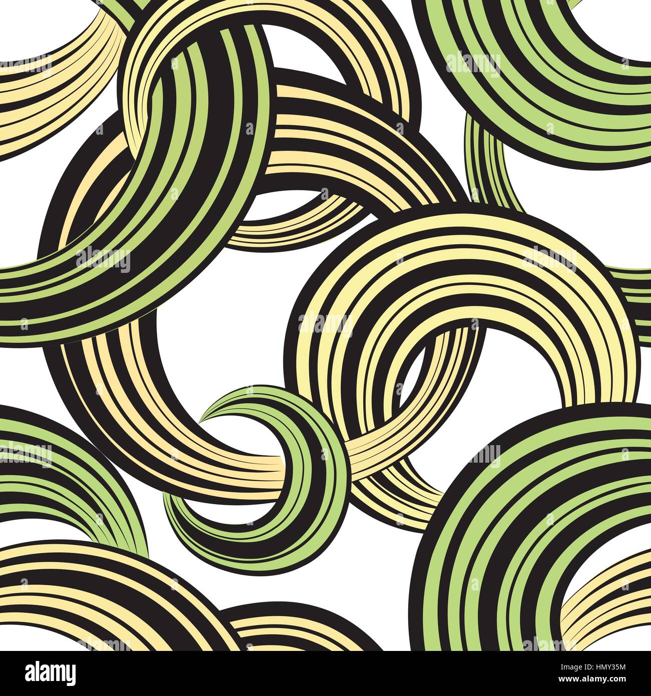 Abstract geometric seamless pattern. Bubble background. Circles. Wave ...