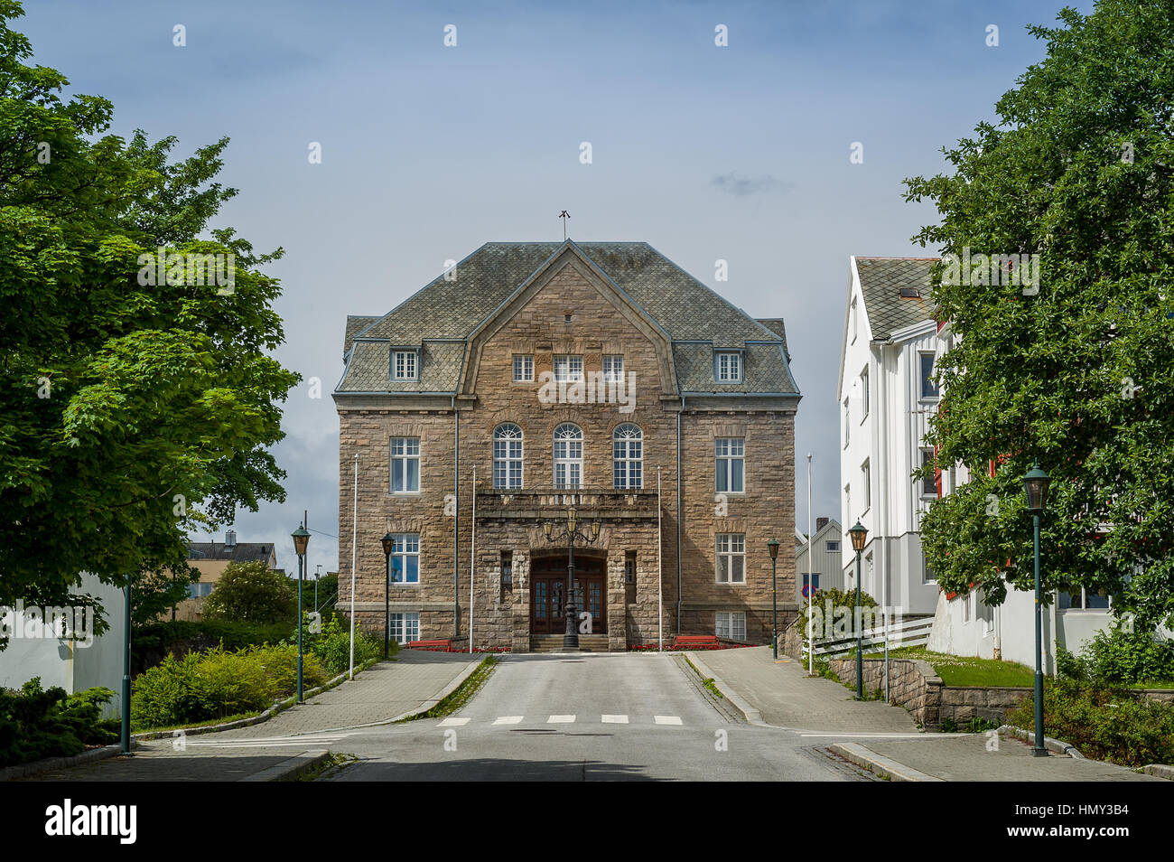Kristiansund historical center, Norway. Stock Photo