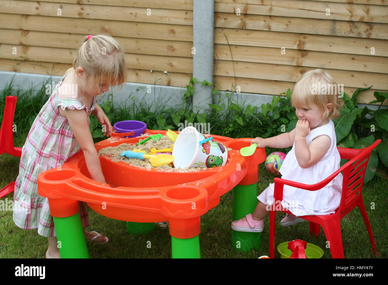 summer fun sand and water table