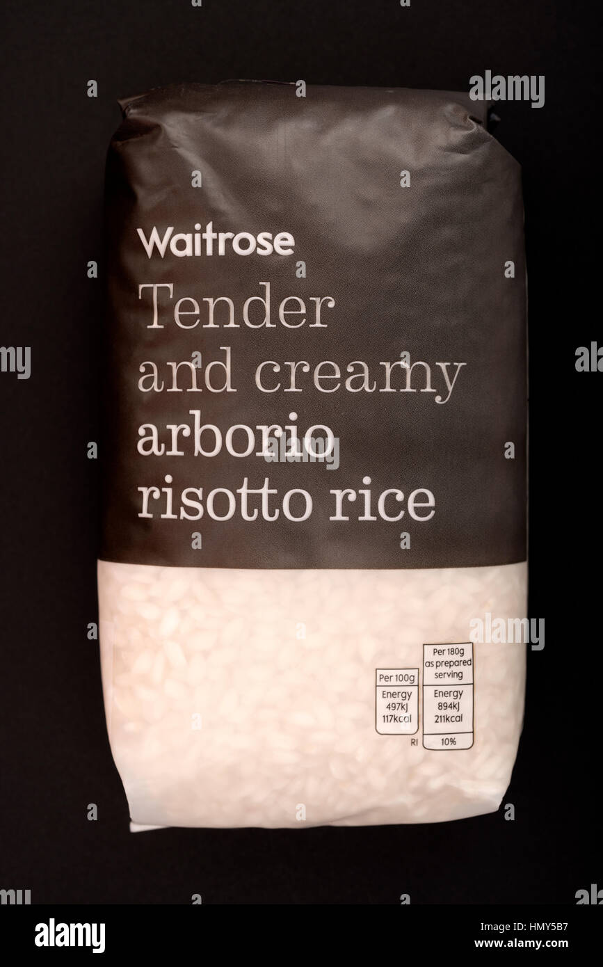 Waitrose arborio risotto rice Stock Photo Alamy
