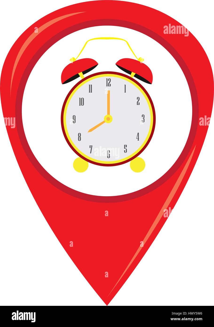 Isolated alarm clock Stock Vector Image & Art - Alamy