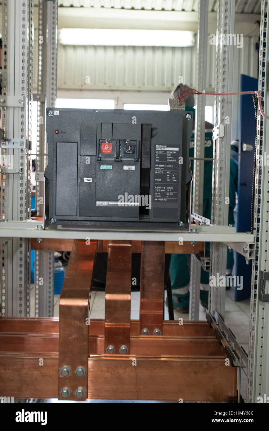 High power electrical board with copper bars Stock Photo Alamy