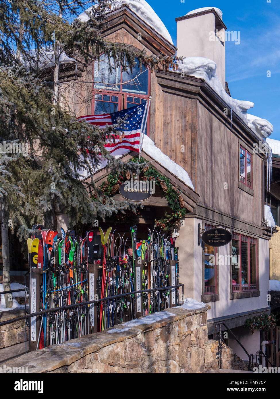 Vail ski shops hires stock photography and images Alamy