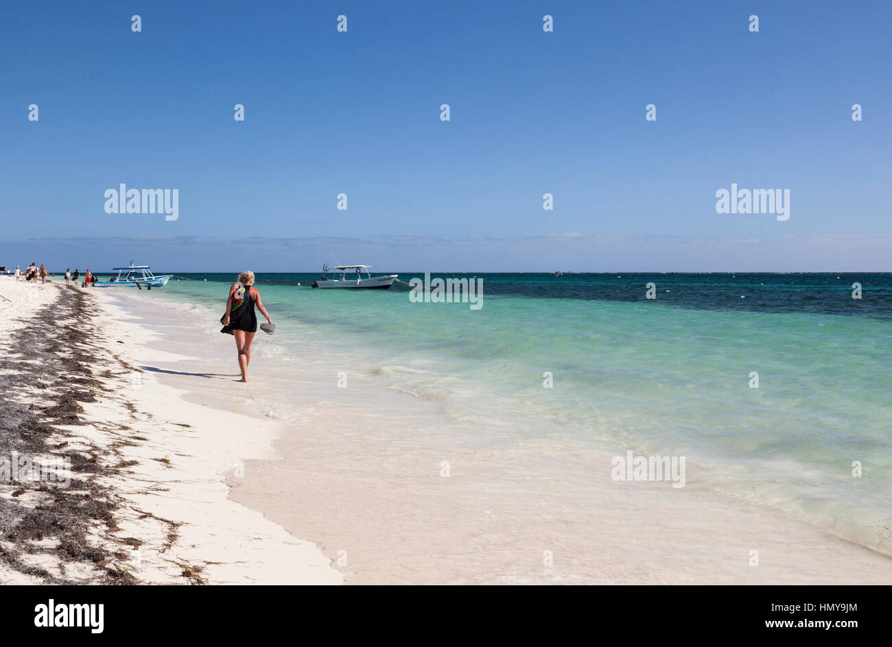 Puerto Morelos beach, Riviera Maya, Yucatán Peninsula, Mexico Stock Photo