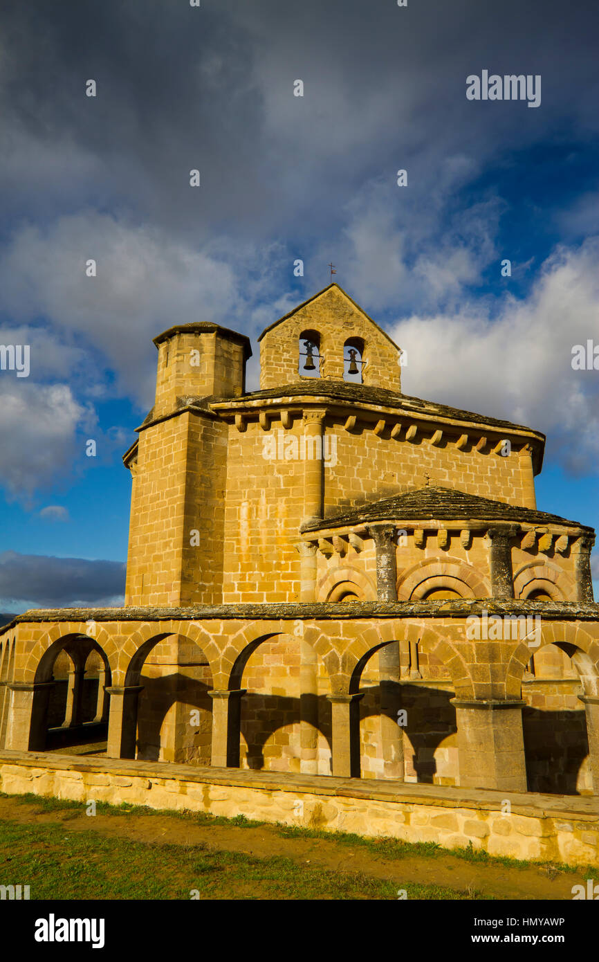 Church of Saint Mary of Eunate. Muruzabal, Navarre, Spain Stock Photo