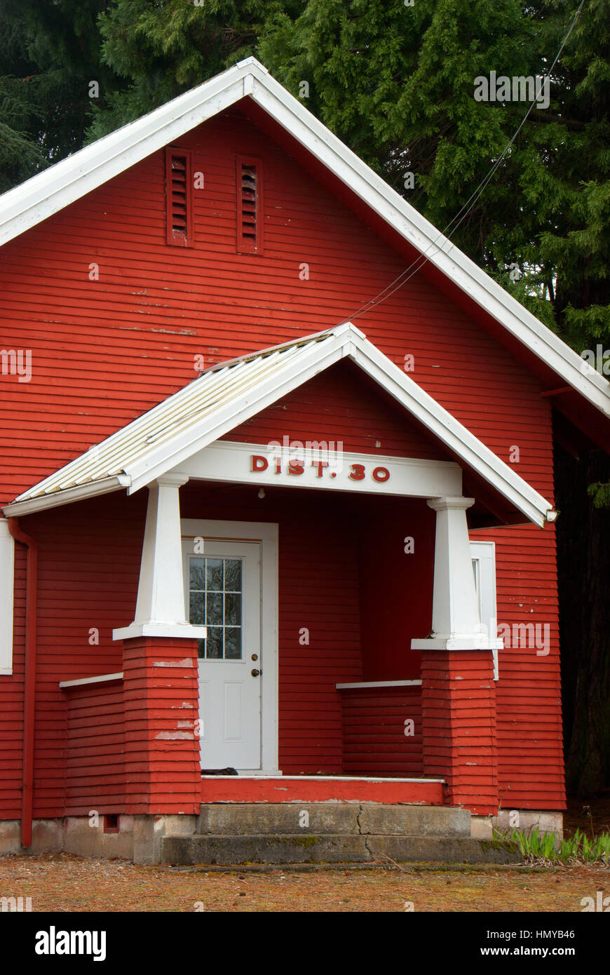 Schoolhouse, Linn County, Oregon Stock Photo Alamy