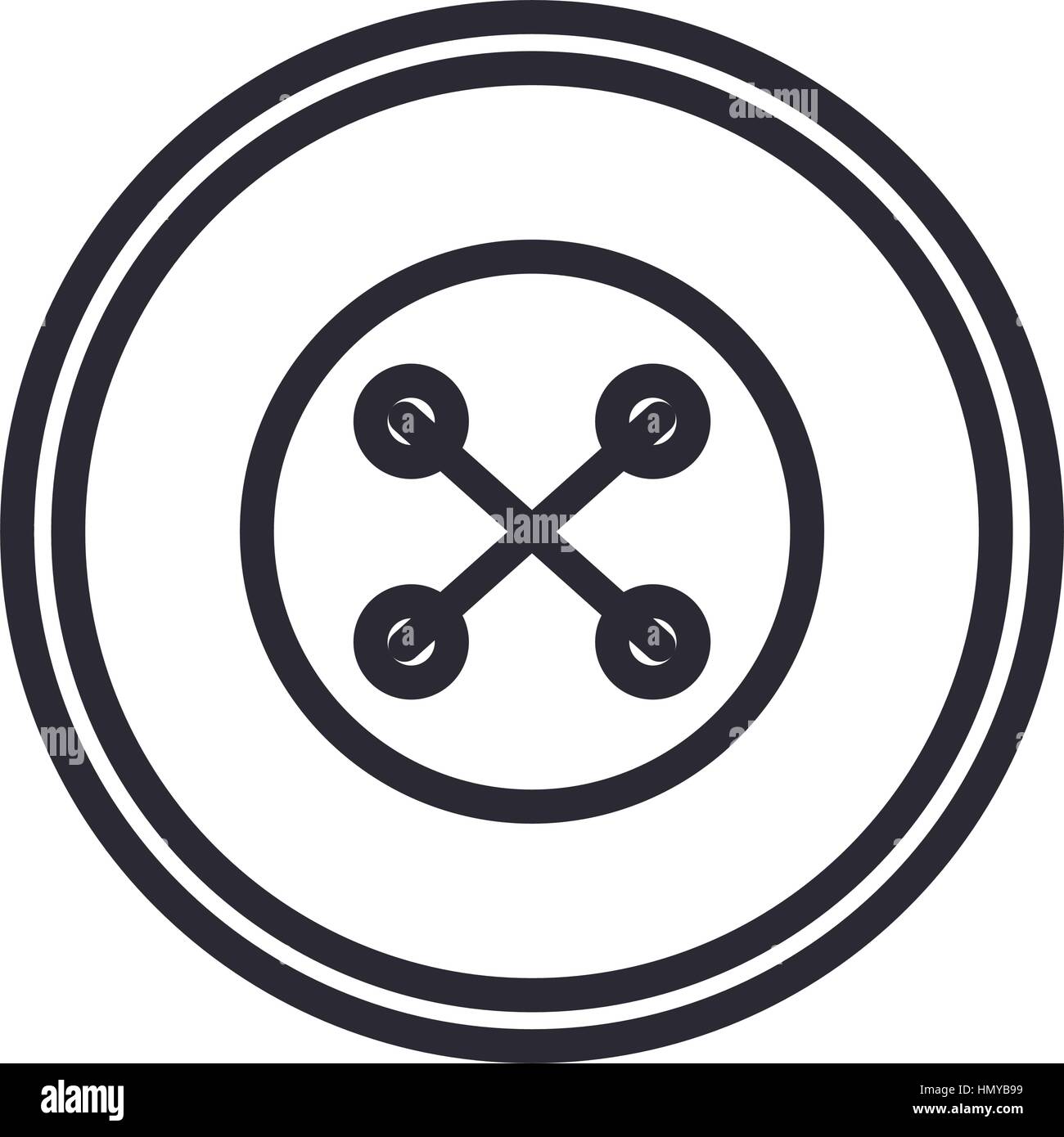 Clothes button isolated icon vector illustration design Stock Vector ...